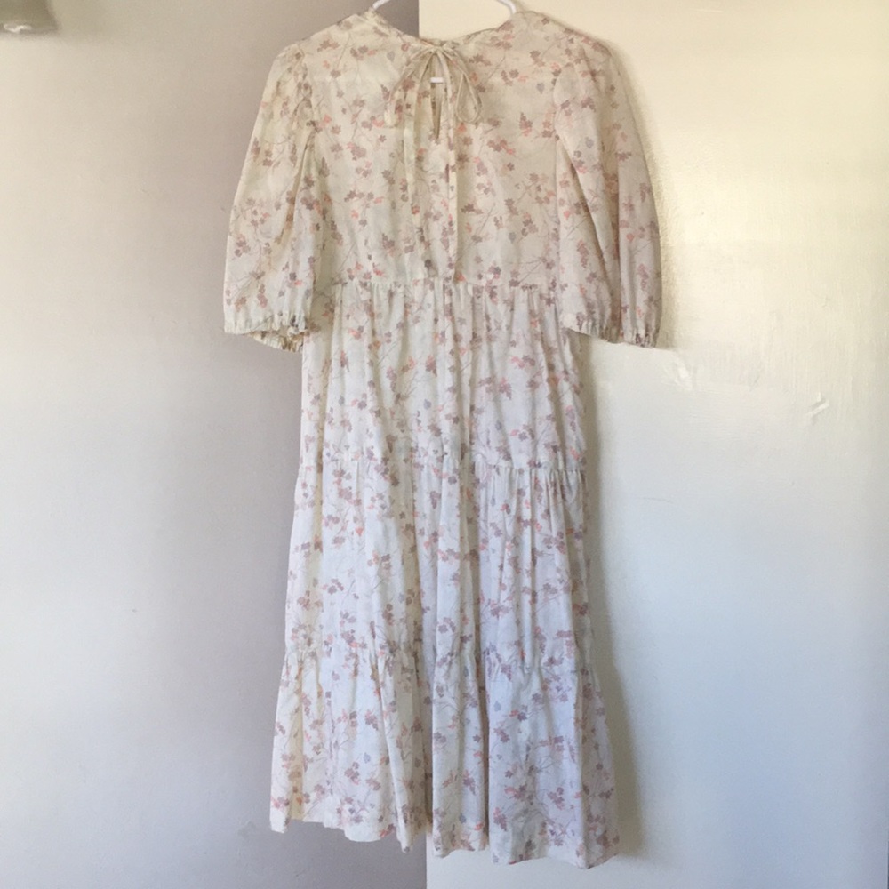 Vintage Handmade Boho Floral Dress - S/M